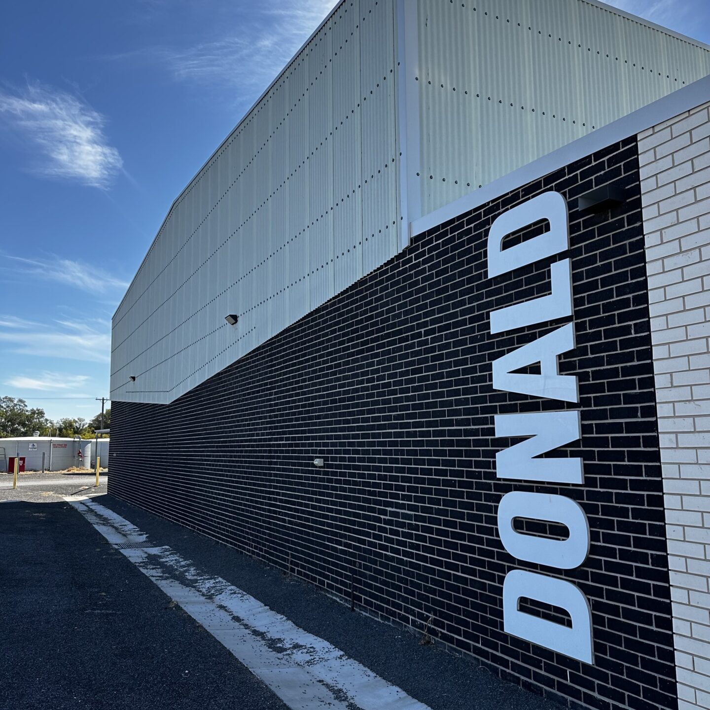 Donald Stadium Back Sign